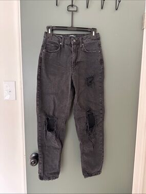 wild fable Black Distressed Boyfriend Jeans